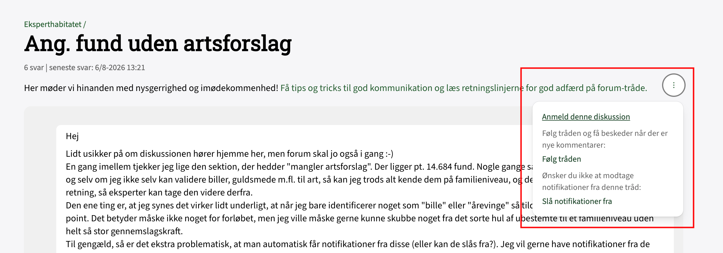 Forum Anmeld:Følg Diskussion